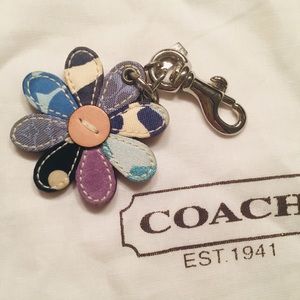 Coach Floral Keychain